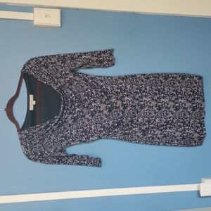 Fitted Dress with Drooping Neckline